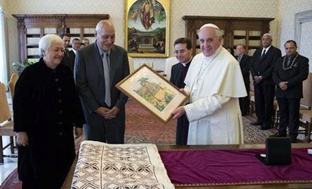 Tui Atua and Pope FRancis
